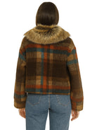 Michela Tasca Giubbino Donna a Quadri Caffè 5631 QUADRI CAFFE MICHELA TASCA 