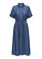 Only Abito Donna Charis Blu Denim Scuro 15363971 Dark Blue Denim ONLY 