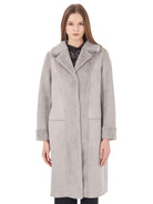Yes Zee Cappotto Donna Reversibile Grigio Chiaro O027 KV00 0846 YES ZEE 
