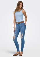 Only Canottiera Donna Val Azzurro 15371705 Soft Chambray ONLY 