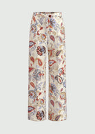 Emme Marella Pantalone Donna Emmbaobab BIanco Lana Fantasia Floreale 2615131241200 012 EMME MARELLA 