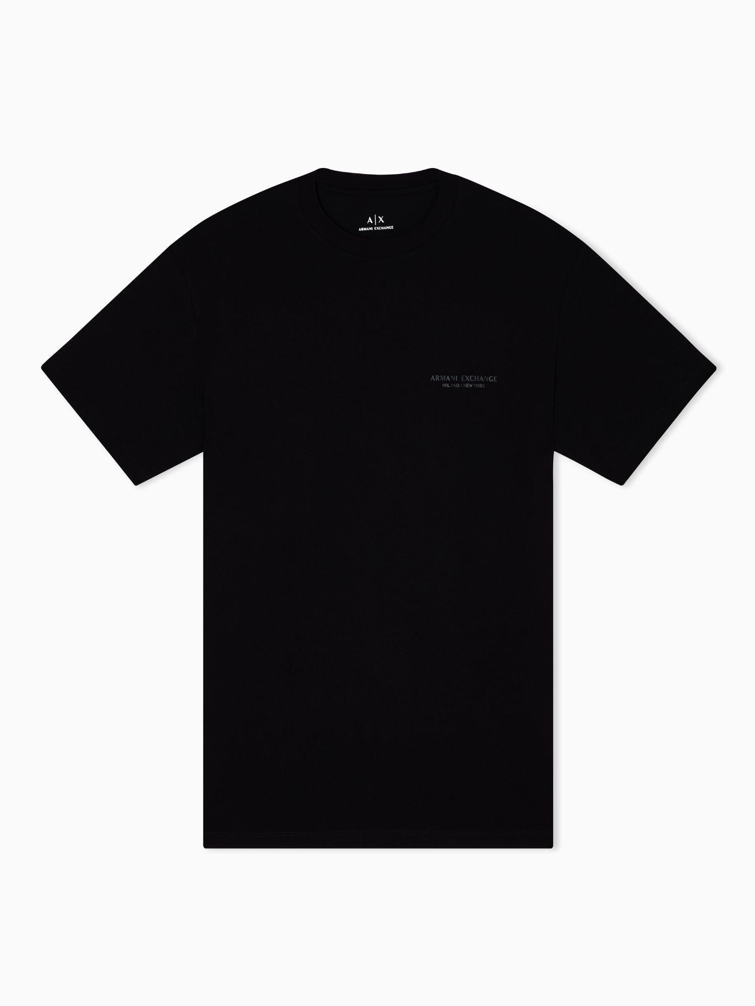 Armani Exchange T-shirt regular fit con logo Uomo Nero XM001281 AF10361 UC001 ARMANI EXCHANGE 