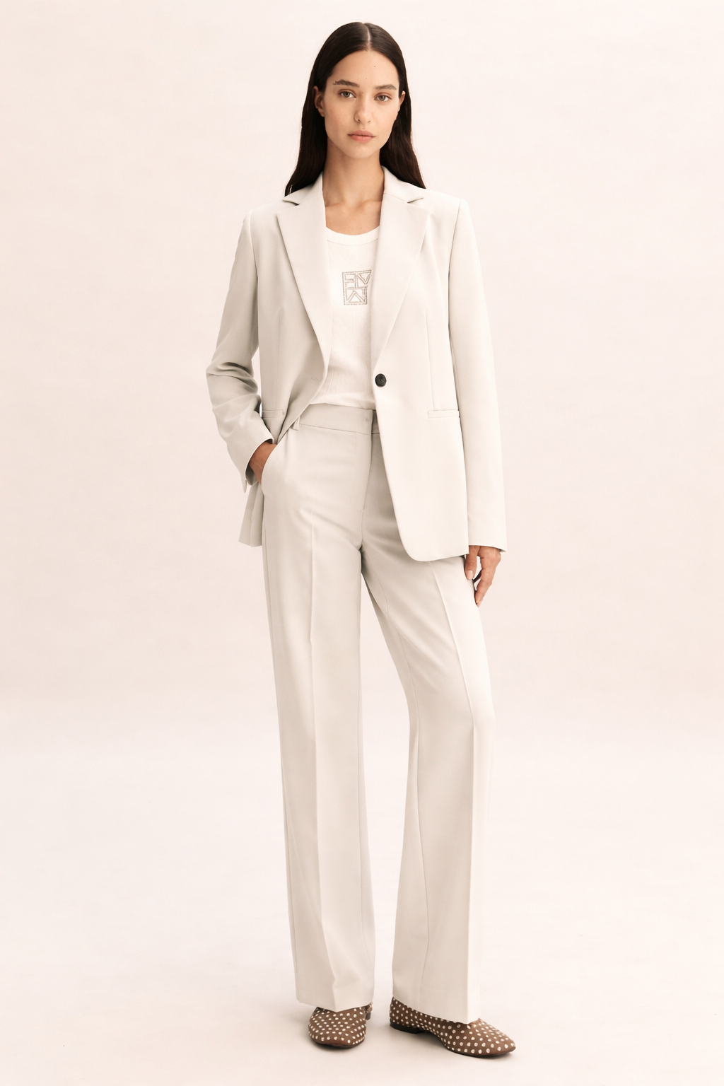 Emme Marella Completo Donna Emmromana Bianco Lana 2615091051200 001 EMME MARELLA 