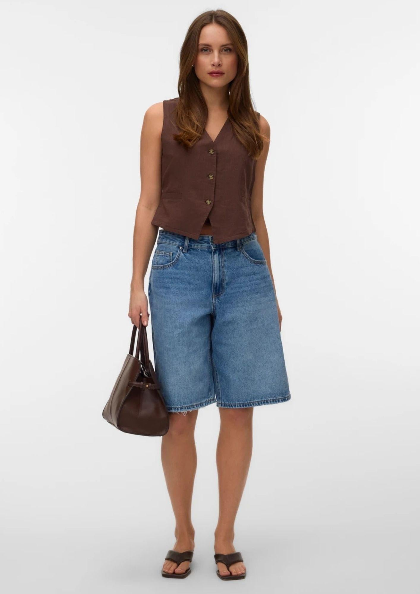 Vero Moda Top Donna Caia Marrone 10333795 Chocolate Martini VERO MODA 