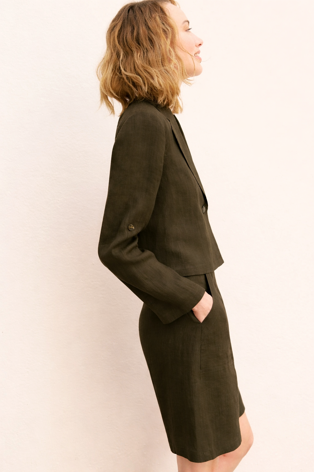 Emme Marella Bermuda Donna Emmadorini Verde Militare 2615141032200 008 EMME MARELLA 