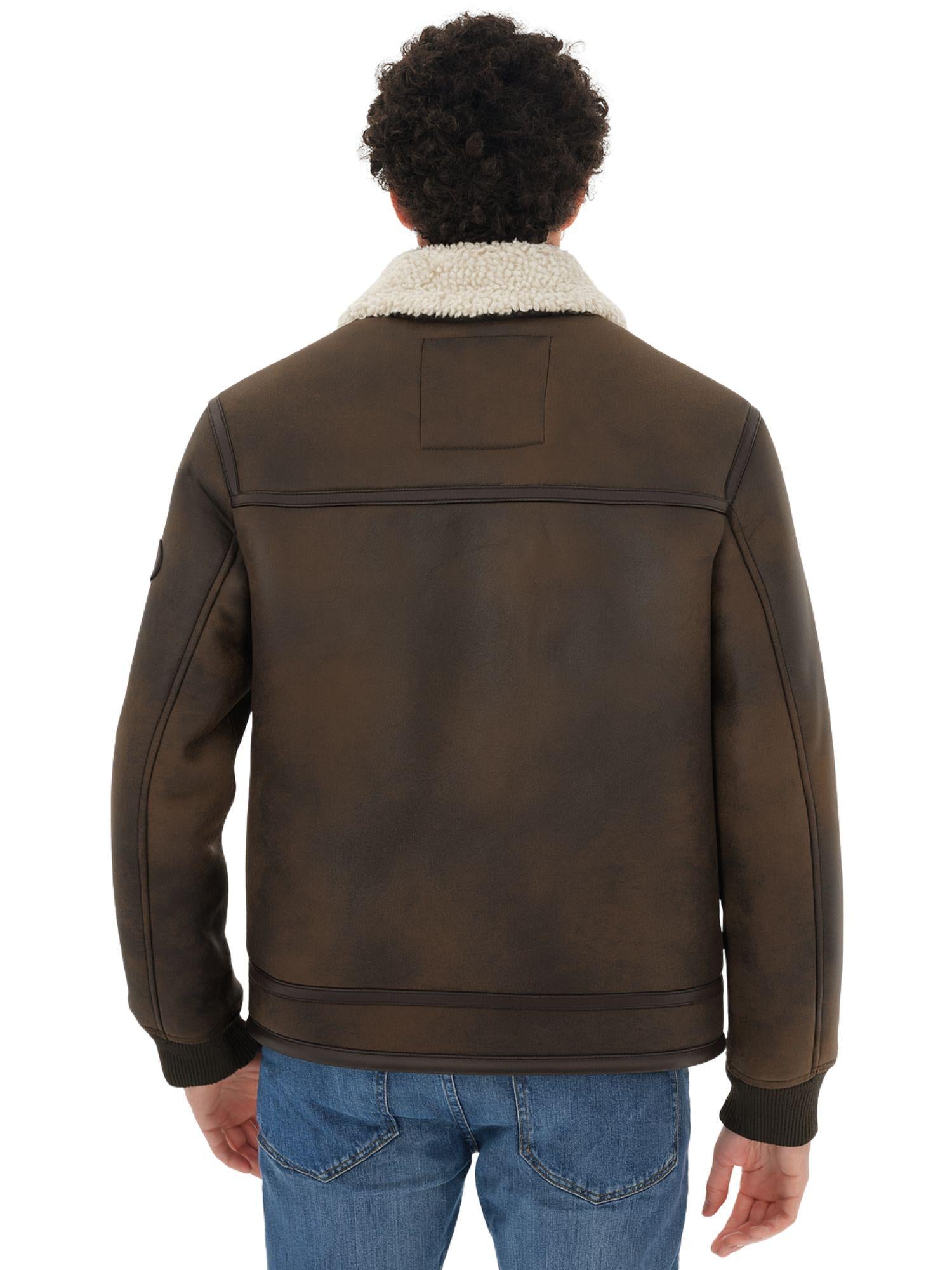 MClassics Giubbino Uomo Aviatore Shearling Marrone P9340024 MORO MCLASSICS 