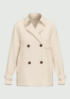 Emme Marella Impermiabile Donna Emmpelota Bianco Lana 2615021091200 001 EMME MARELLA 