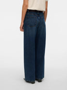 Vero Moda Jeans Donna Rae Wide Fit Dark Blue Denim 10336550 Dark Blue Denim VERO MODA 