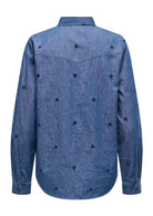 Jacqueline De Yong Camicia Donna Love Blu Medio Denim 15363999 Medium Blue Denim HEART EMBR JACQUELINE DE YONG 