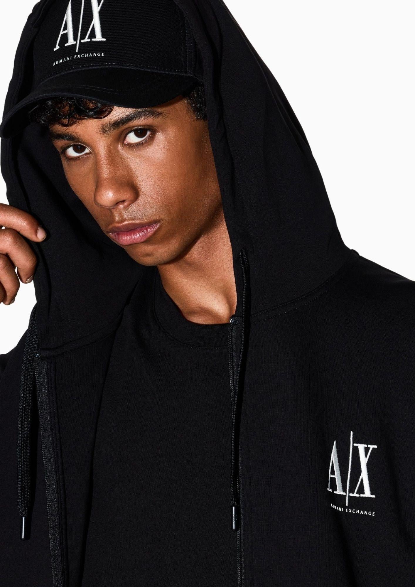 Armani Exchange Felpa Uomo Nera XM000371 AF10818 UC001 ARMANI EXCHANGE 