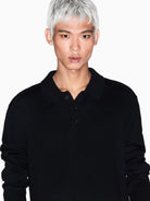 Armani Exchange Polo in maglia di lana e cotone Uomo Nero XM001915 AF14008 UC001 ARMANI EXCHANGE 