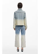 Desigual Giacca di jeans con fiori Donna Blu Chiaro 25SWED06 5007 DESIGUAL 