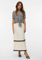 Vero Moda Camicia Donna Menny Grigio Chiaro Fantasia 10303694 Birch Camille VERO MODA 