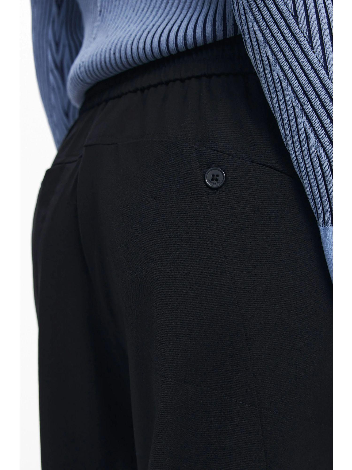 Desigual Pantaloni sartoriali Balloon Donna Nero 25WWPW06 2000 DESIGUAL 