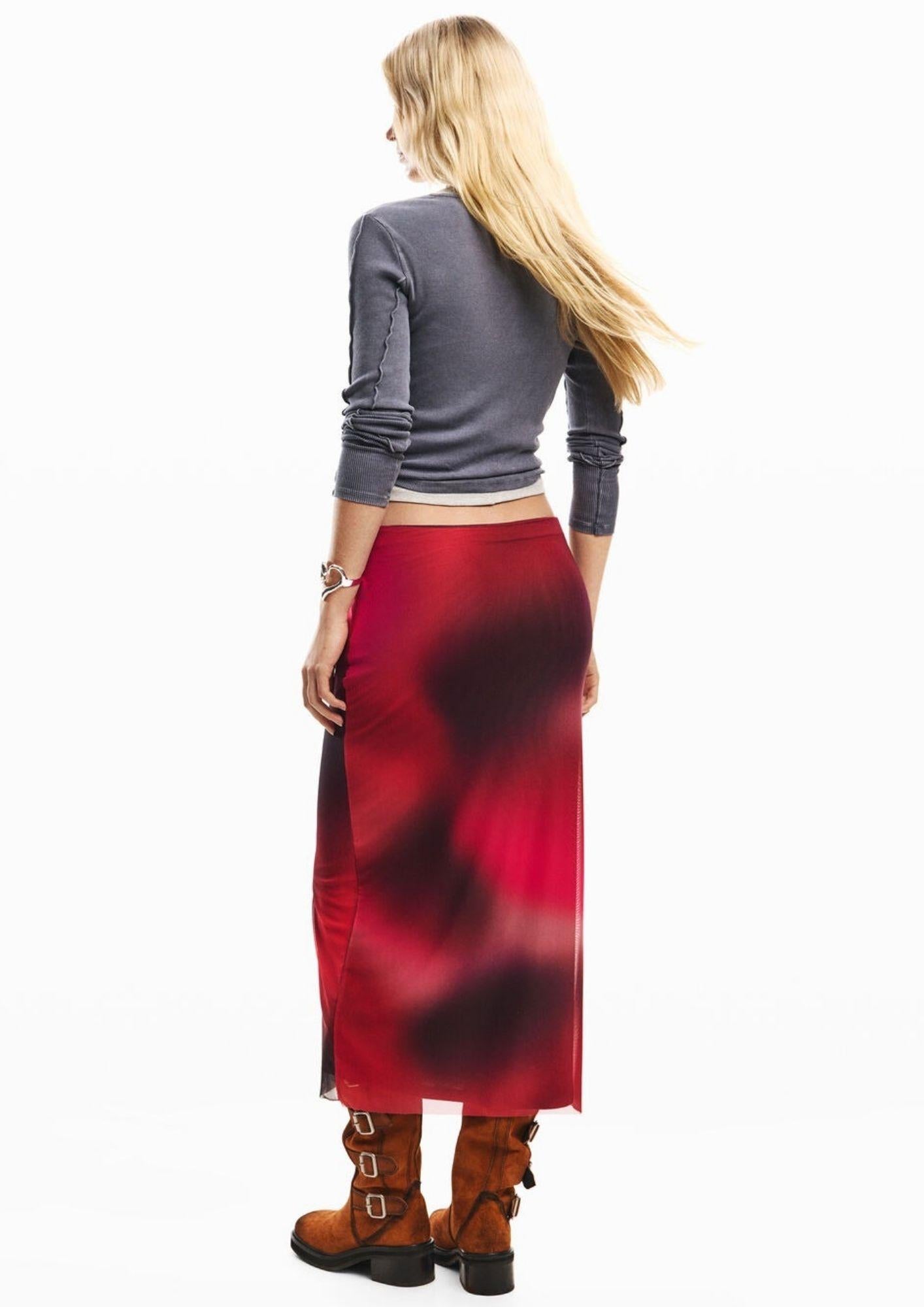 Desigaul Gonna Donna Falasmee Rossa 26SWFK02 3098 DESIGUAL 