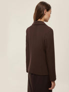 Emme Marella Giacca in stuoia Donna Harley Testa di moro 2525046051200 002 EMME MARELLA 