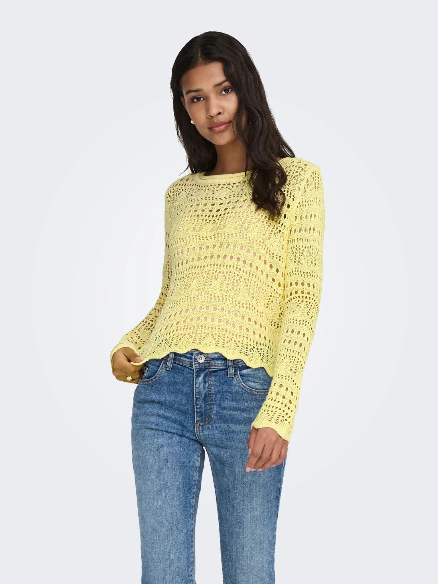 Jacqueline De Yong Maglia Donna Double Cream Jdysun 15287384 Double Cream JACQUELINE DE YONG 