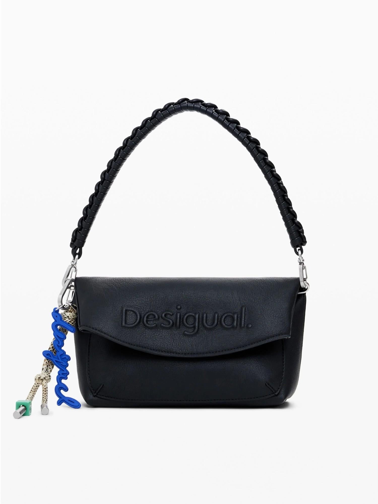 Desigual Borsa con logo 3D a patta media Donna Nero 25WAXPAL 2000 DESIGUAL 