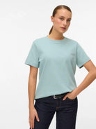 Aware T-Shirt Donna Gray Mist Awnaima 10294544 Gray Mist VERO MODA 