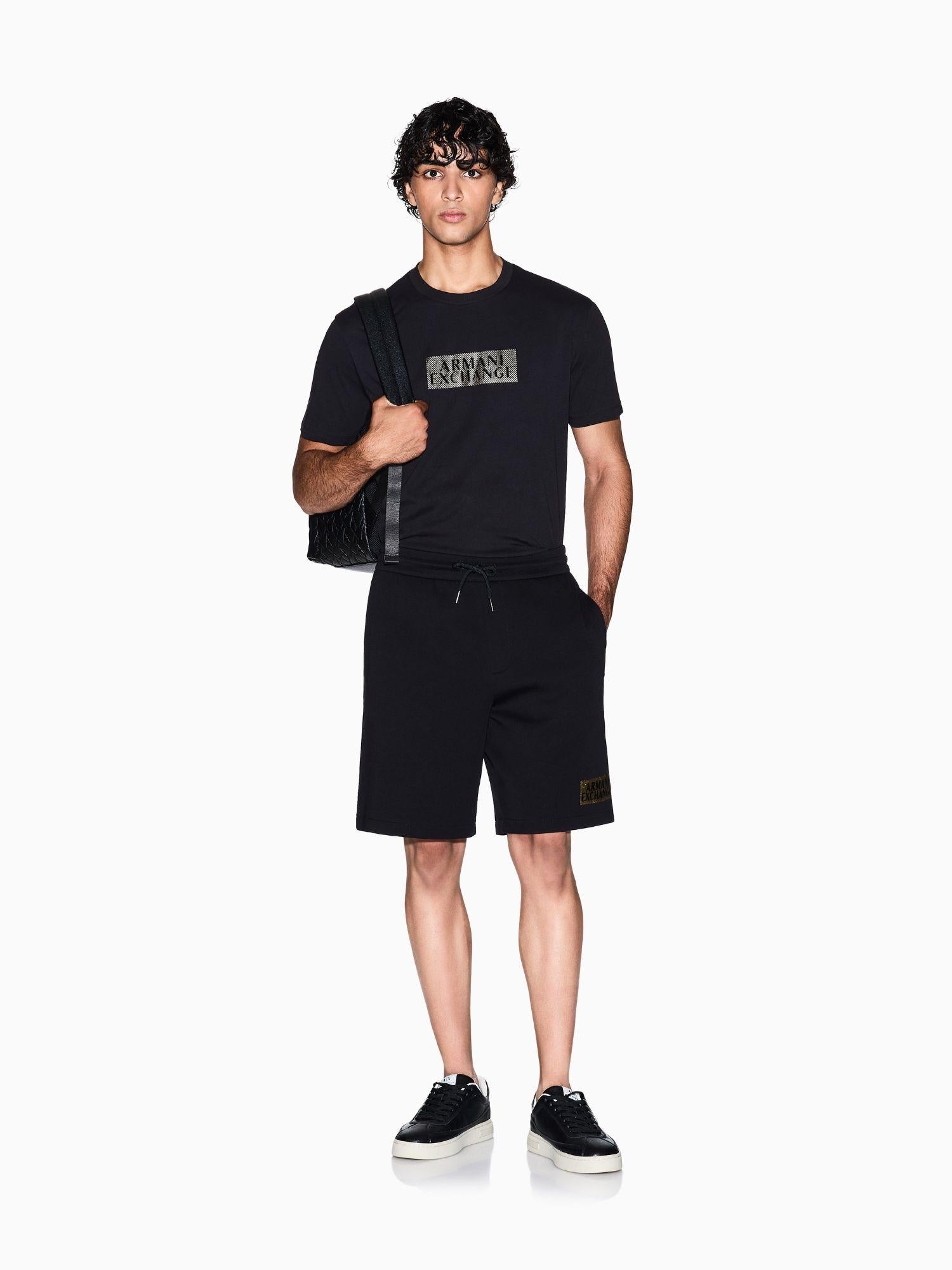 Armani Exchange T-shirt regular fit Uomo Nero XM001911 AF10356 MC237 ARMANI EXCHANGE 