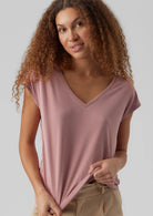Vero Moda Top Donna Filli Rosa 10247666 Nostalgia Rose VERO MODA 