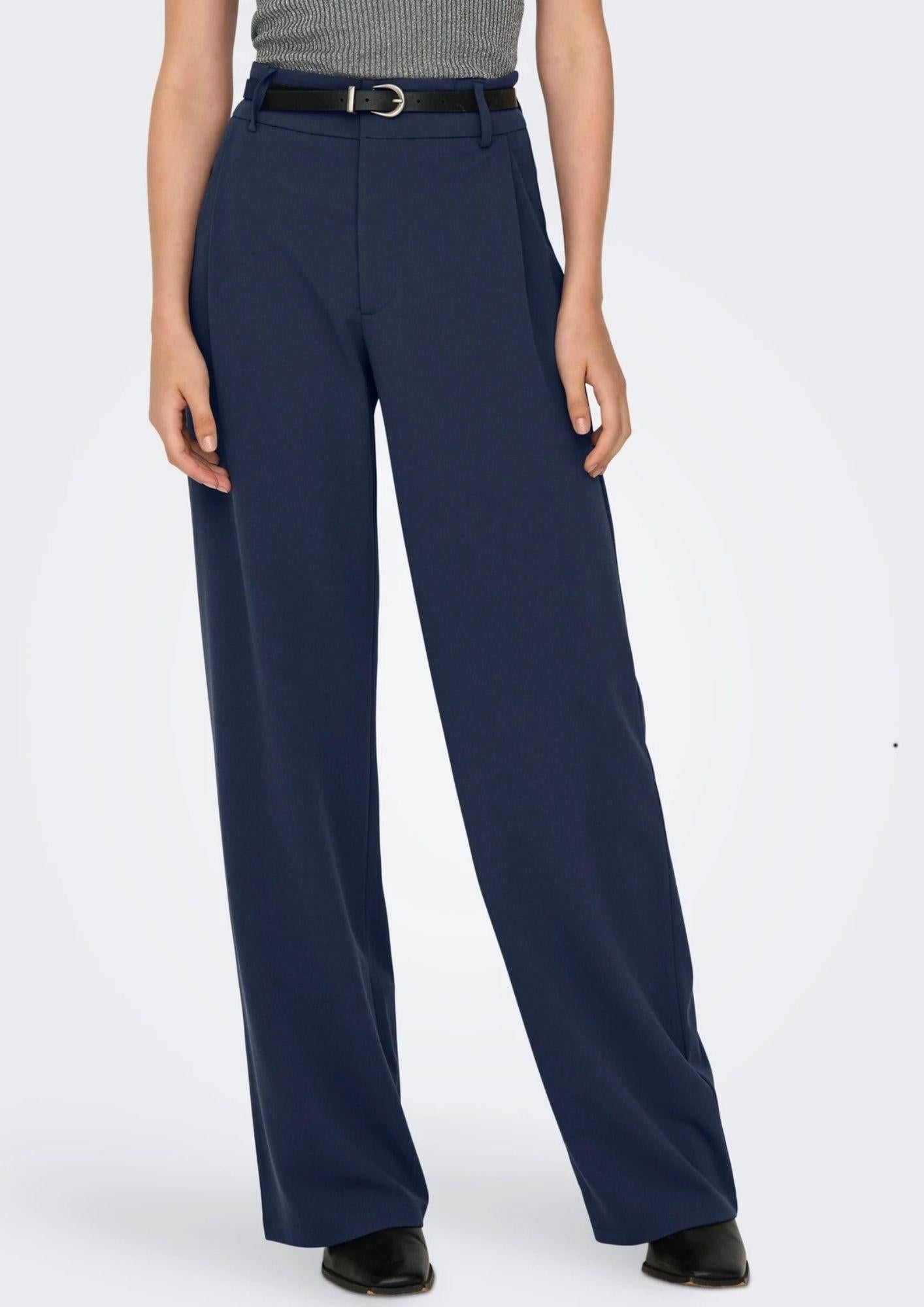 Jacqueline De Yong Pantalone Donna Geggo Blu 15330419 Black Iris JACQUELINE DE YONG 