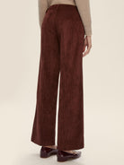 Emme Marella Pantalone dritto in velluto Donna Destino Bordeaux 2525136052200 004 EMME MARELLA 