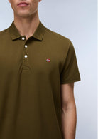 Napapijri Polo Uomo Ealis Verde Oliva Scuro NP0A4H8B G3A NAPAPIJRI 