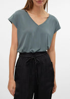Vero Moda Top Donna Filli Verde 10247666 Balsam Green VERO MODA 