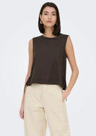 Jacqueline De Yong Top Donna Leslie Marrone 15374333 Chocolate Brown JACQUELINE DE YONG 