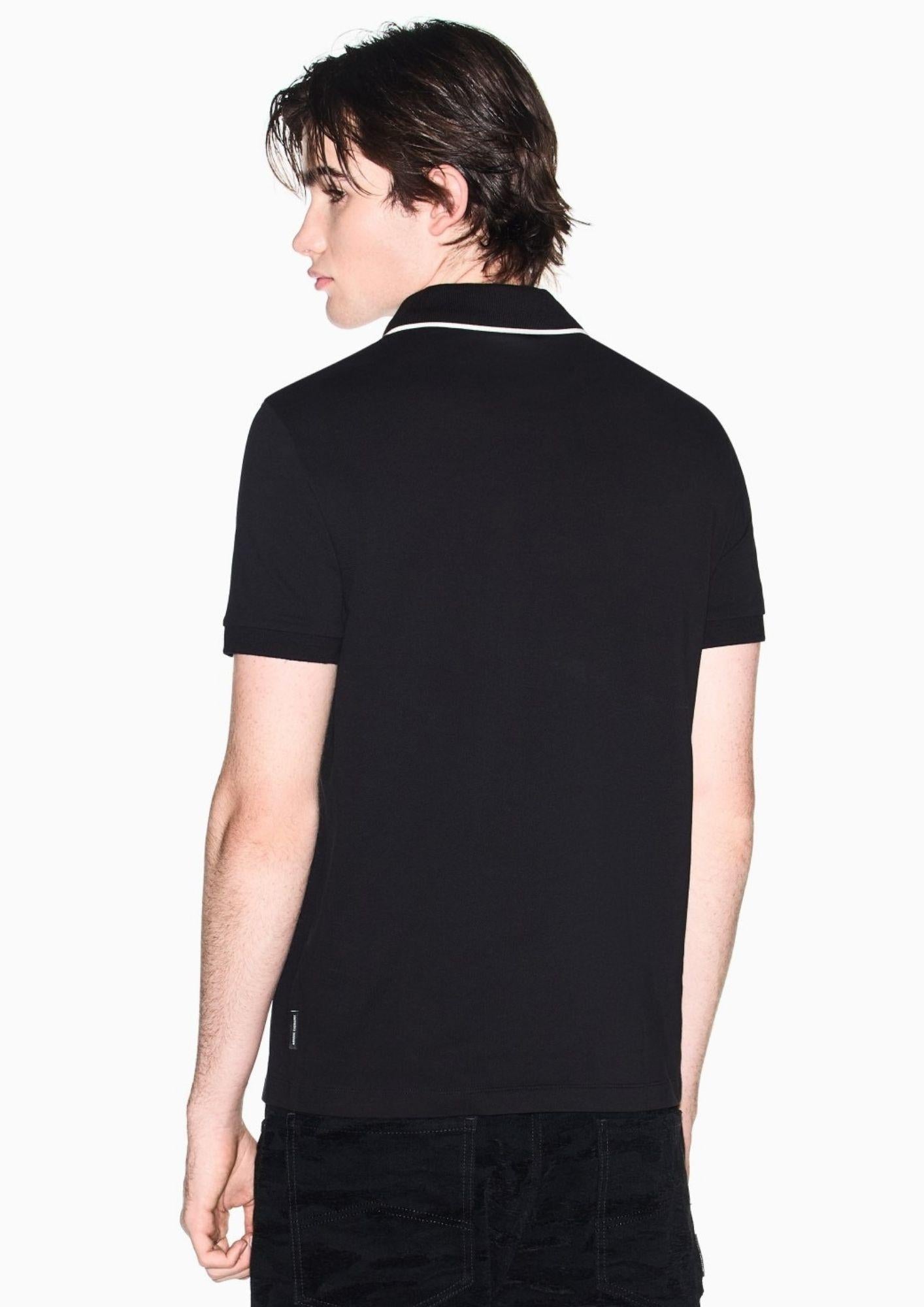 Armani Exchange Polo Uomo Blu Navy XM002401 AF10366 UC001 ARMANI EXCHANGE 