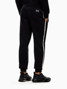 EA7 Emporio Armani Pantaloni Jogger Uomo Logo Series In Misto Cotone Nero 7M000974 AF10377 UC001 EA7 EMPORIO ARMANI 