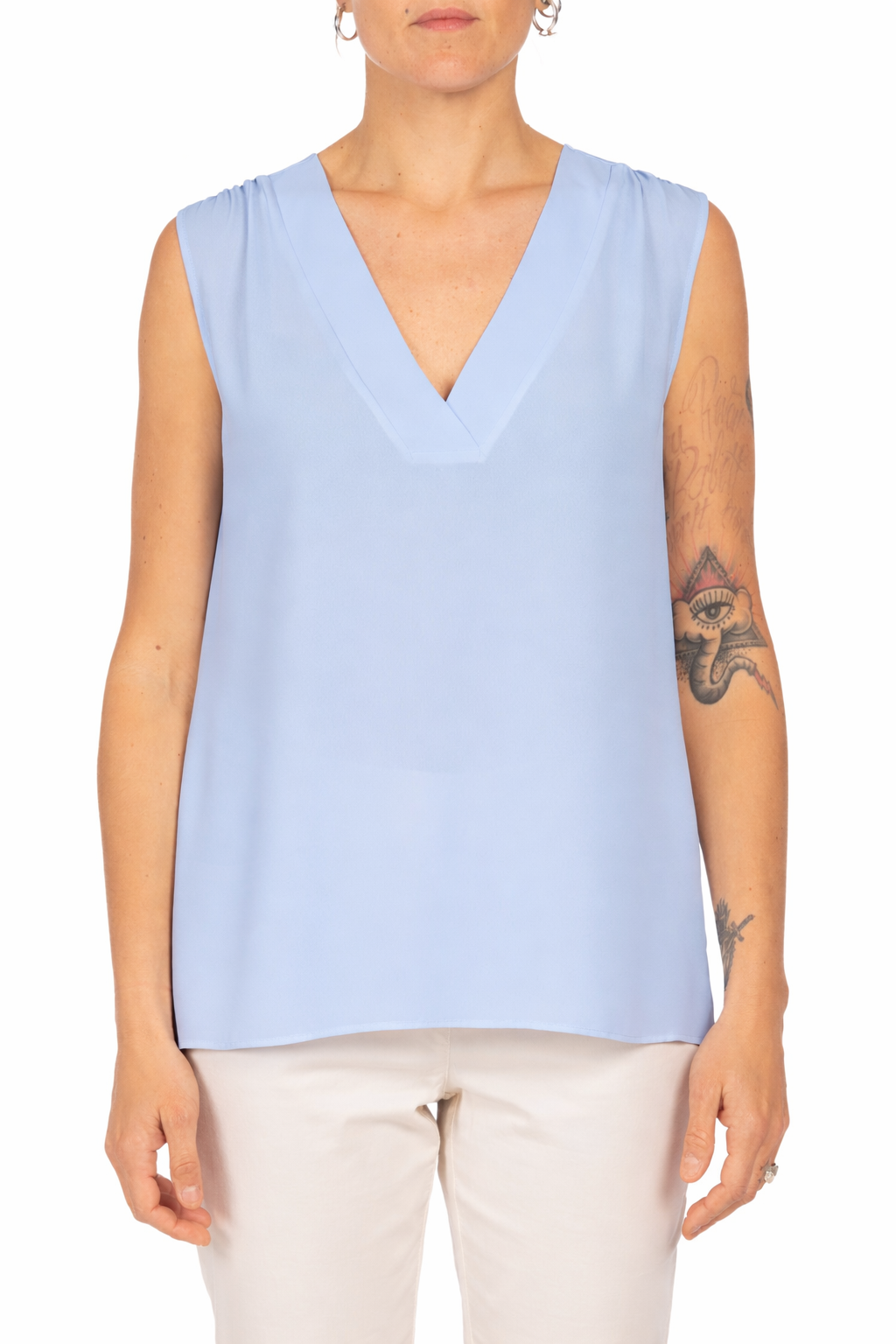 Diana Gallesi Canotta Donna Azzurra D507R000166N 04 DIANA GALLESI 