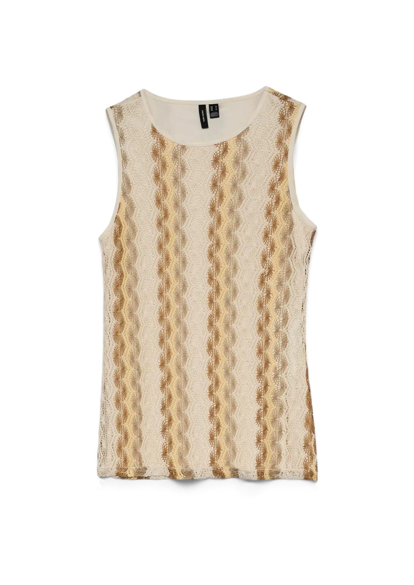 Vero Moda Top Donna Grigio Betulla e Avena 10347723 Birch Silver mink VERO MODA 