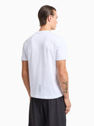 EA7 Emporio Armani T-shirt Core Identity in cotone Pima Uomo Bianco 8NPT25 PJVPZ 1100 EA7 EMPORIO ARMANI 