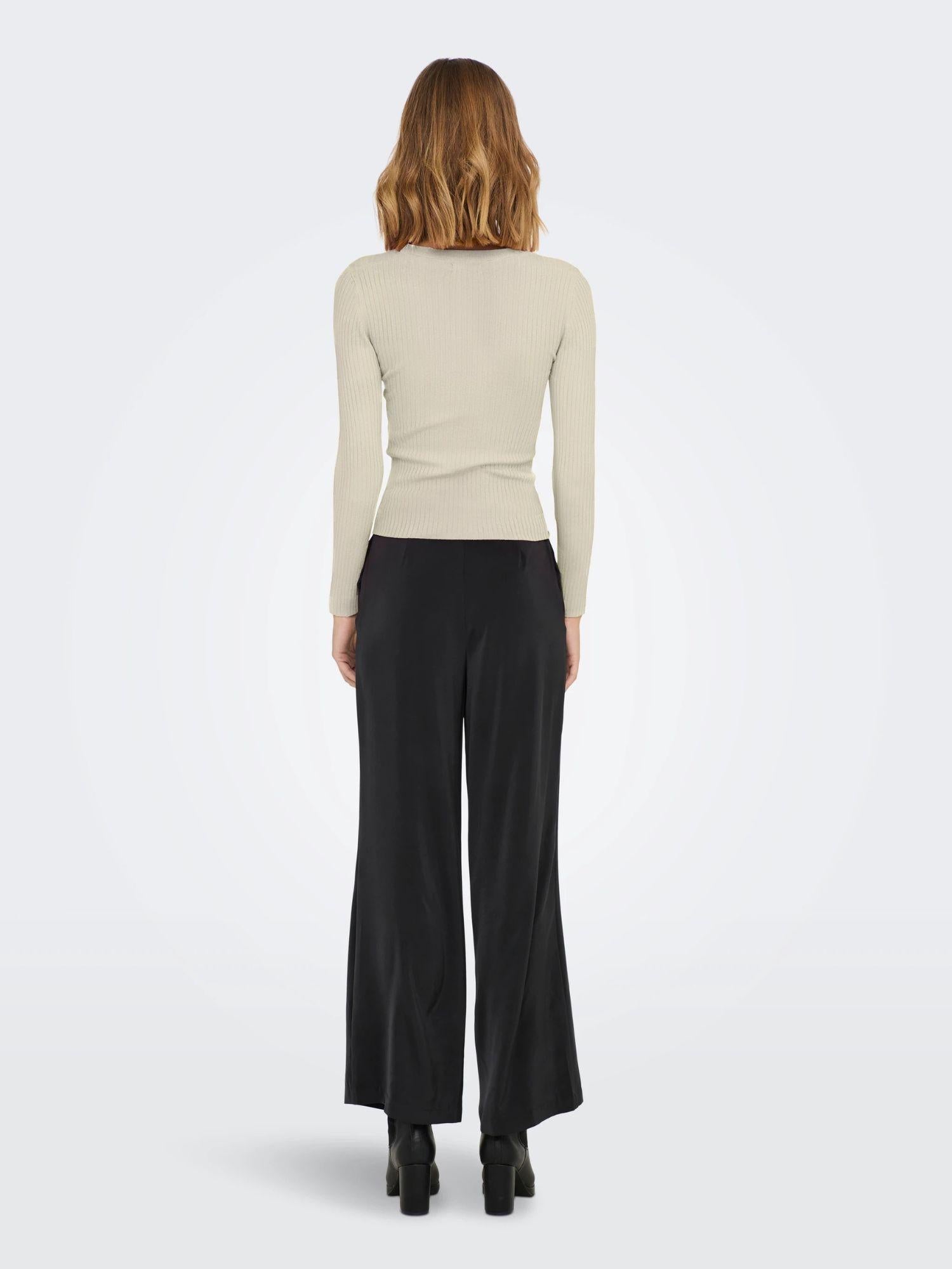 Jacqueline De Yong Maglione Donna Plum Bianco Eggnog 15277223 Eggnog JACQUELINE DE YONG 