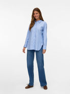 Vero Moda Camicia Donna Hydrangea Ella Snow White Black Vmelina 10336329 Hydrangea Ella VERO MODA 