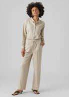 Vero Moda Pantalone Donna Jesmilo Grigio 10287363 Silver Lining VERO MODA 