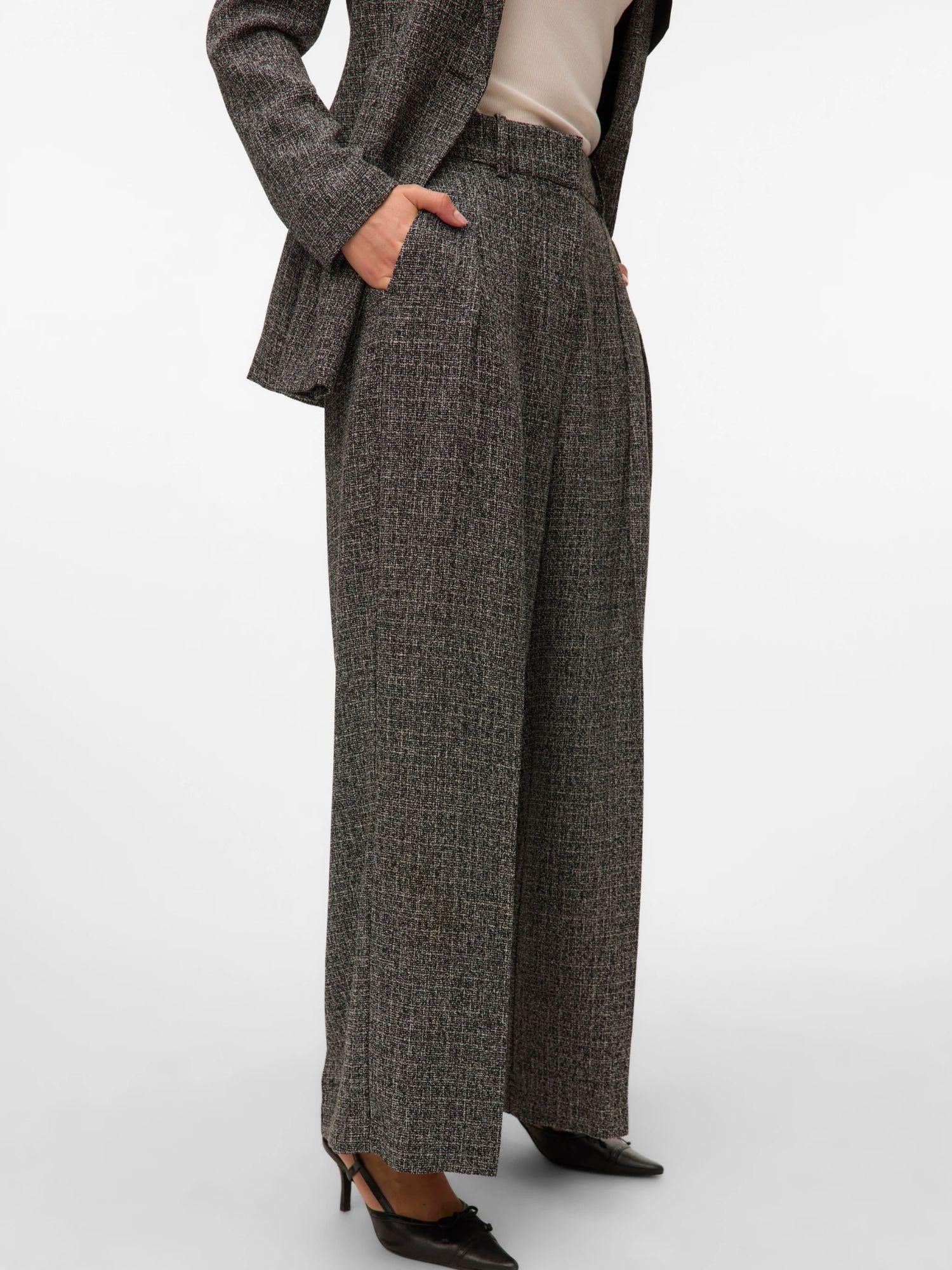 Vero Moda VMPERLE Pantaloni formali Donna Nero sale e pepe 10336076 Black VERO MODA 