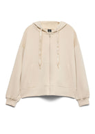 Vero Moda Felpa Cardigan Donna Bianco Avena 10339412 Oatmeal VERO MODA 
