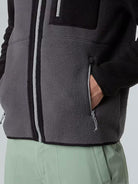 The North Face Giacca In Pile Uomo Yumiori Con Cerniera Integrale Grigio Antracite Nero Grigio Monumento NF0A883R WVO THE NORTH FACE 