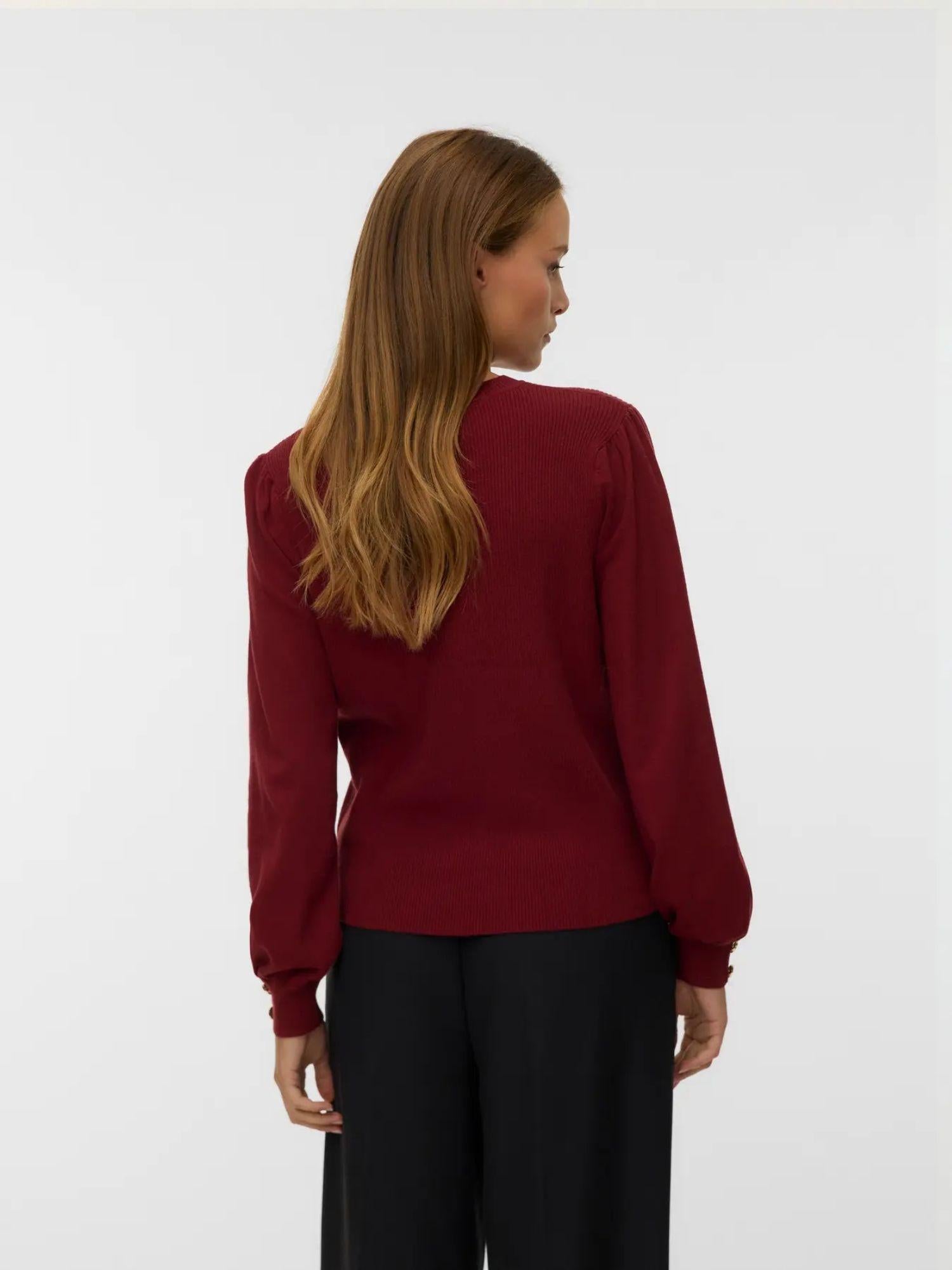Vero Moda VMHOLLYKARIS Maglione Donna Syrah 10331441 Syrah VERO MODA 