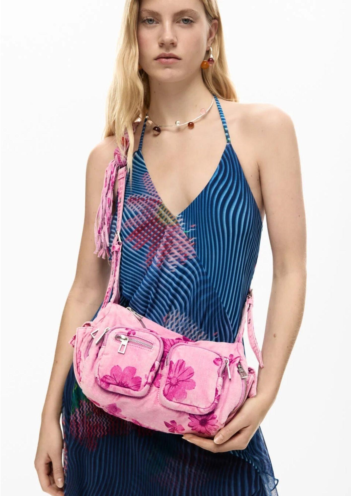 Desigual Borsa Donna Bag Margaritas Habana Rosa Denim 26SAXD30 3067 DESIGUAL 