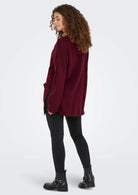 Cardigan Donna Only Ibi Bordeaux 15351147 Cabernet ONLY 
