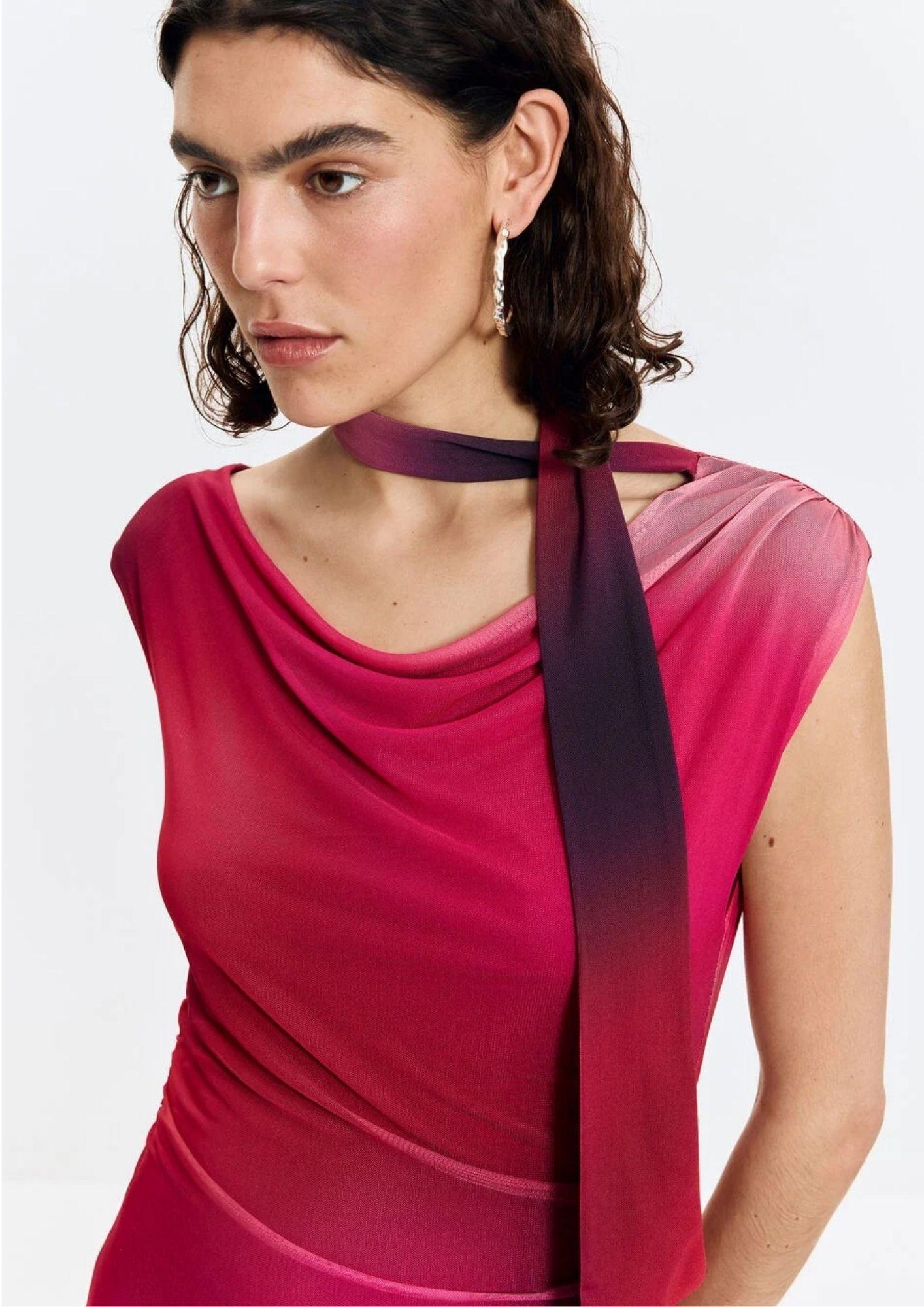 Desigual Vestito Donna Vestmaine Rosso 26SWVK19 3098 DESIGUAL 