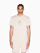 Armani Exchange T-Shirt Uomo Beige Regular Fit in Jersey di Cotone Classico XM002501 AF10356 U1148 ARMANI EXCHANGE 