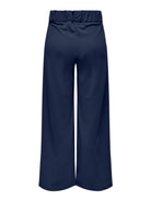 Jacqueline De Yong Pantaloni A Gamba Larga Donna Geggo Wide Leg Fit Black Iris 15208430 Black Iris BLACK BUTTONS JACQUELINE DE YONG 