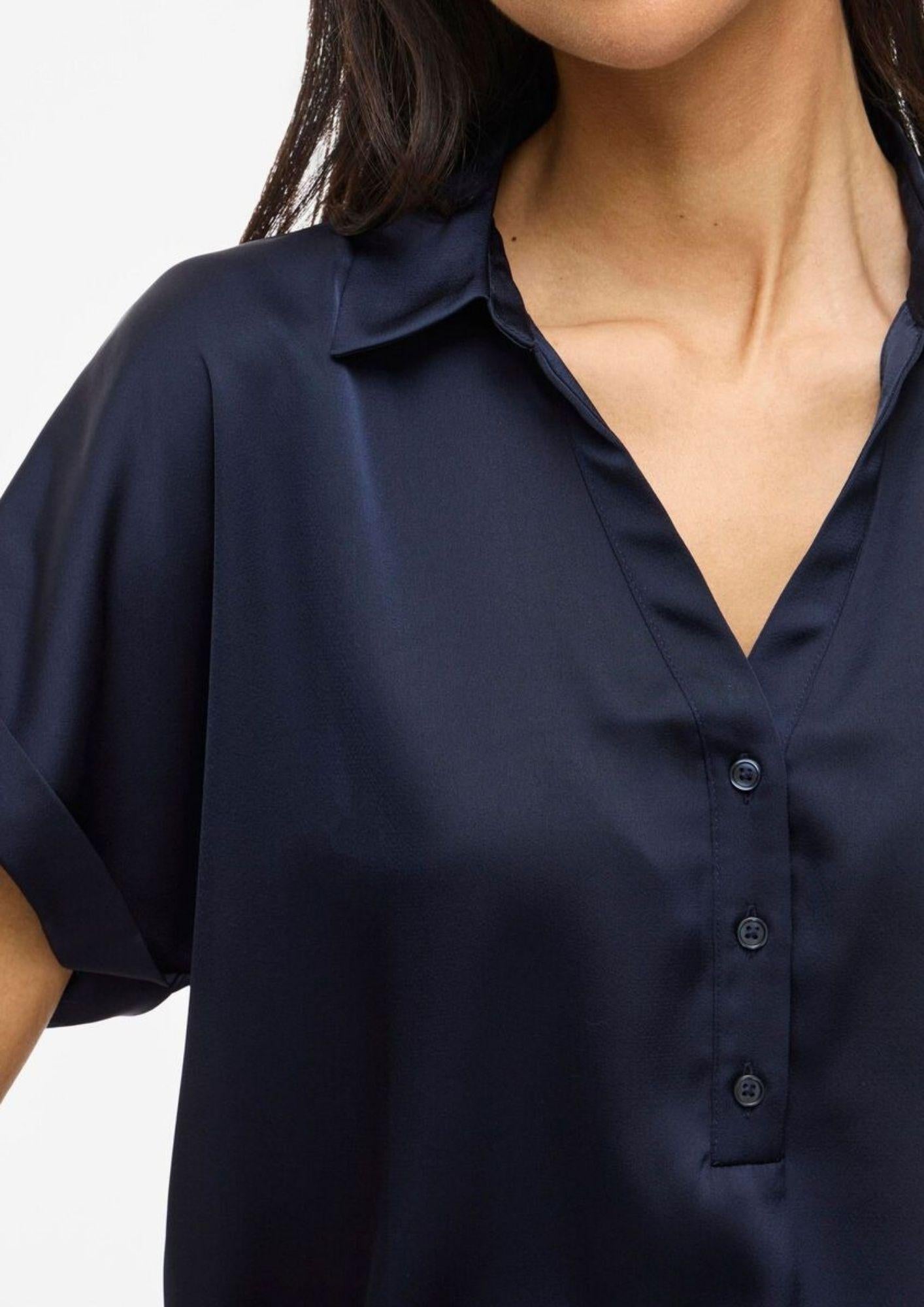 Vila CAmicia Donna Enna Blu Navy 14107405 Navy Blazer VILA 