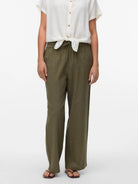 Vero Moda Pantalone Donna Caia Verde 10333796 Deep Lichen Green VERO MODA 