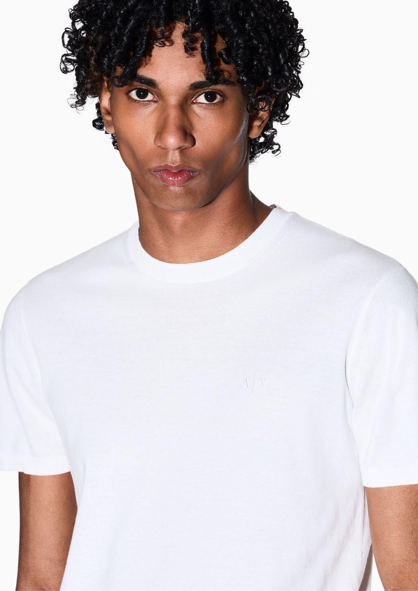 Armani Exchange Maglia Uomo Bianca 8NZM5C ZM3JZ 1116 ARMANI EXCHANGE 